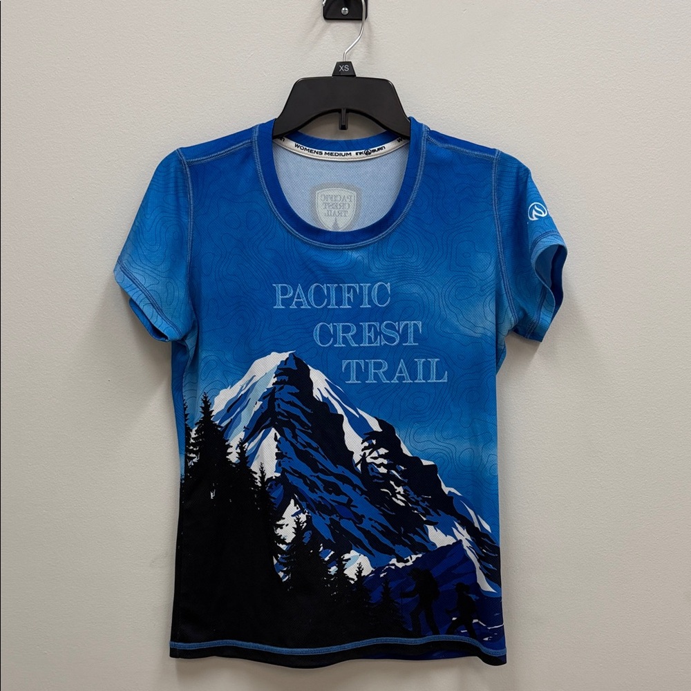 INKnBURN Rare Pacific Crest Trail Round Neck S/S Tech Shirt Women's Sz Medium!